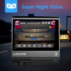 AZDOME M05 oled-экран Dash Cam 3 ”1080P FHD Автомобильная камера с gps водителем усталость оповещения ночного видения приборной панели камеры парковки