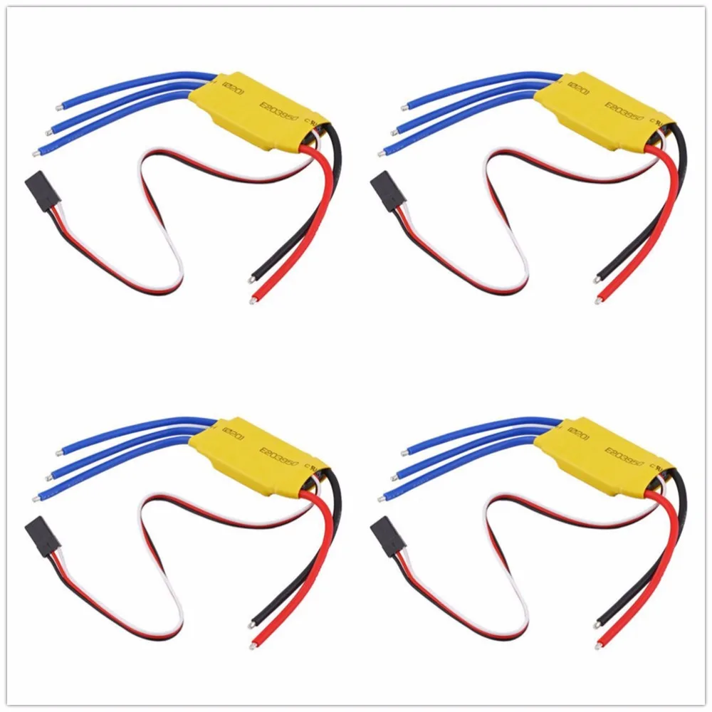 4 шт RC BEC 30A ESC бесщеточный мотор Скорость Контроллер T rex в парк развлечений 450 V2