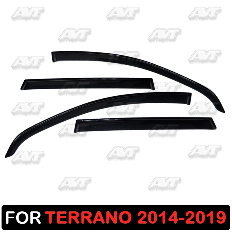 Дефлекторы для окон Nissan Terrano 2014-2019 1 комплект-4 шт. Стайлинг автомобиля защита от