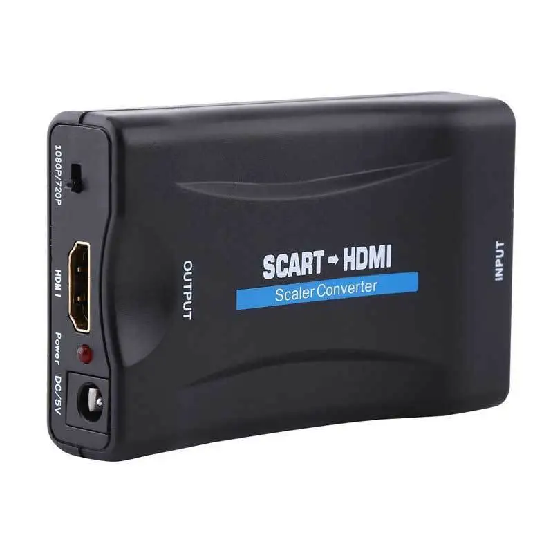 MEMTEQ SCART К HDMI видео аудио высококлассный конвертер адаптер 1080P HD TV DVD SKy Box Цифровой