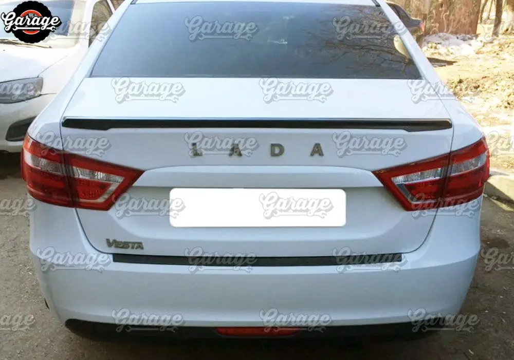 Спойлер для Lada Vesta-на крышке багажника ABS пластиковая отделка Аксессуары аэродинамический саблей крыло спортивный коврик для автомобиля Стайлинг тюнинг