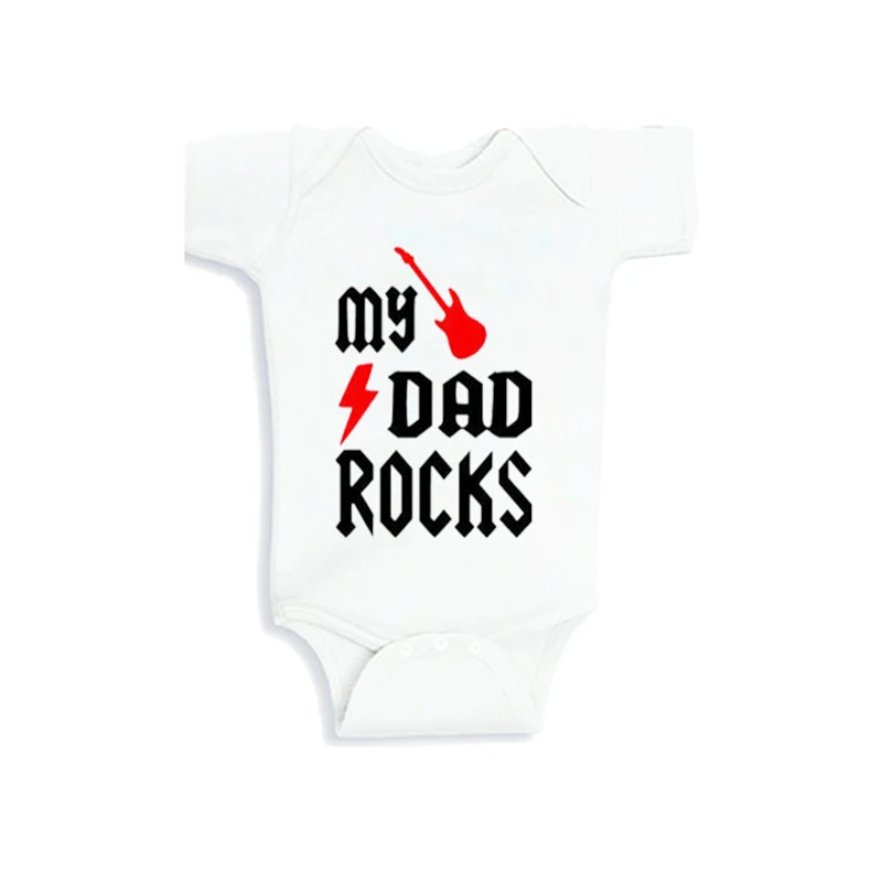 Culbutomind настраиваемый Детский боди с надписью My Papa/Daddy Rocks подарок на гитаре|Боди