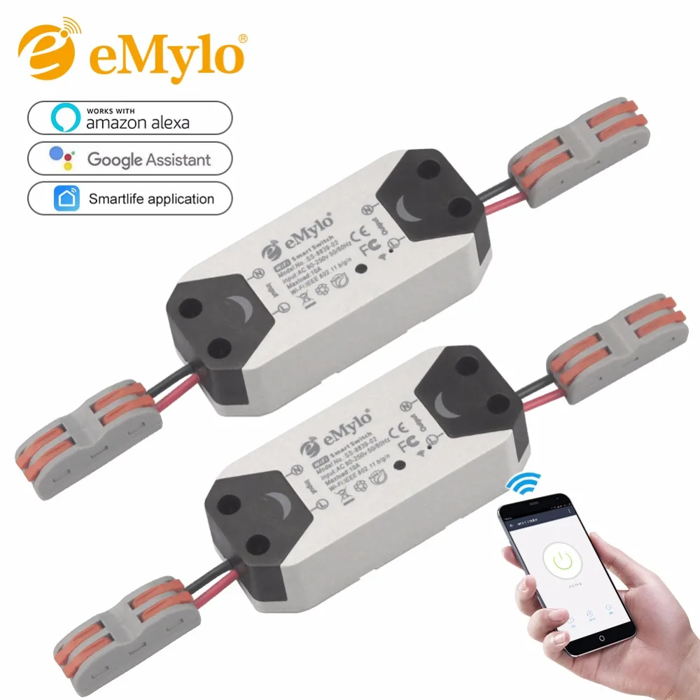 1CH eMoly Wifi переключатель релейный модуль AC90V-250V 220 В беспроводное ламповое реле Таймер выключателя переключатель для умного дома Автоматизация