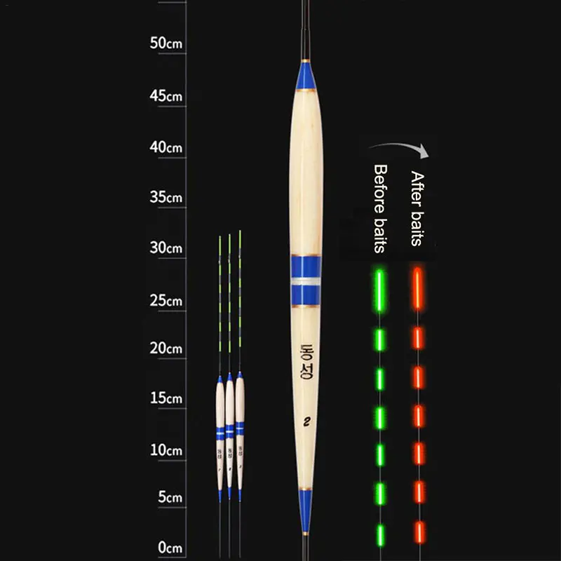 1pcs Smart Fishing Float Led Light Float Night Luminous Fishing Floats Electric Glowing Fishing Float Buoy Fishing Gear