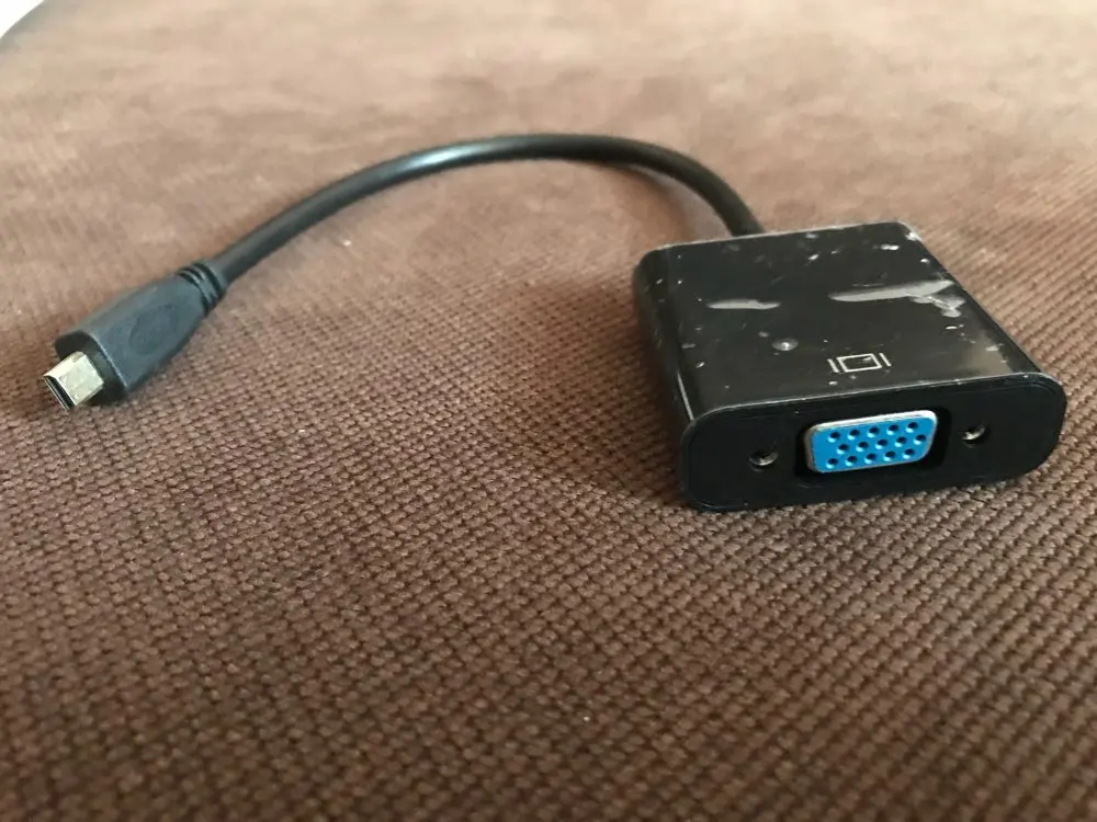 1080P микро HDMI к VGA видео конвертер Кабель-адаптер для ПК Монитор Проектор