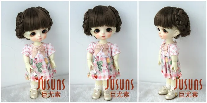 JD156 1/12 1/8 BJD кукольные парики балет милые синтетические мохеровые кукольные парики Размер 3-4 дюймов 4-5 дюймов 5-6 дюймов bjd парик куклы аксессуары