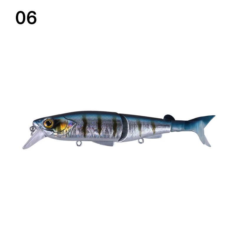 Color 06 Kingdom Fishing воблеры жесткая приманка шарнирная приманка два дополнительных хвоста гольян 120 мм 17,5 г погружение 0-0,5 м искусственная Джеркбейт модель 9503 - Цвет: Color 06