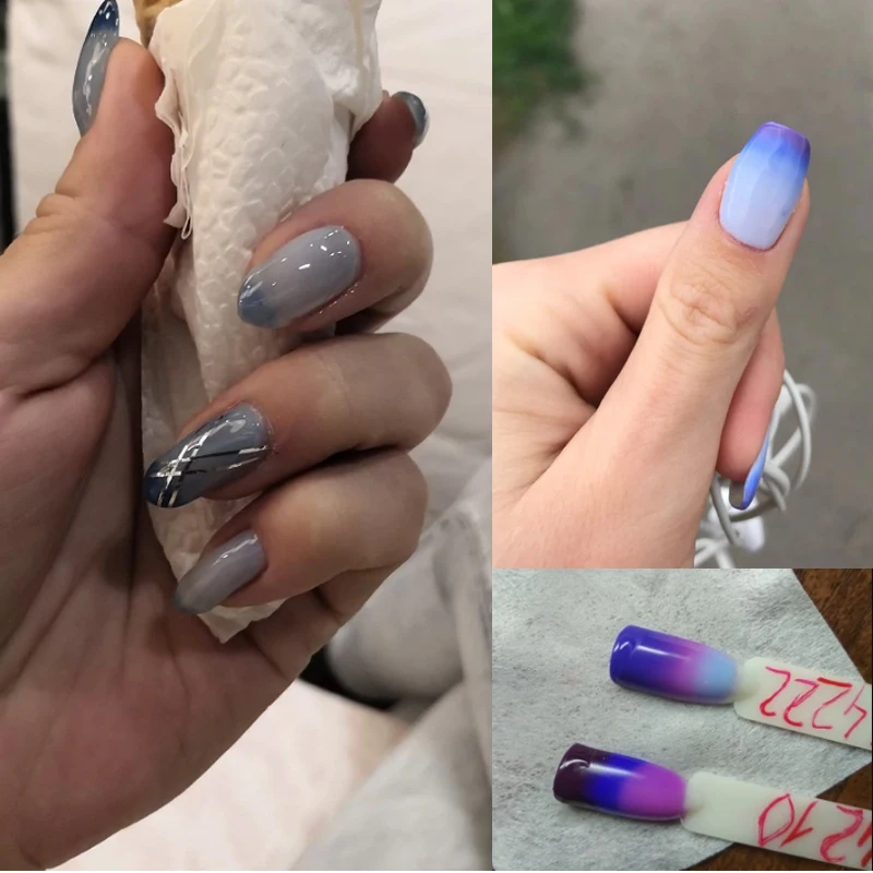 Belen 3 в 1 Цветной Гель-лак для ногтей с изменением температуры Перманентный УФ
