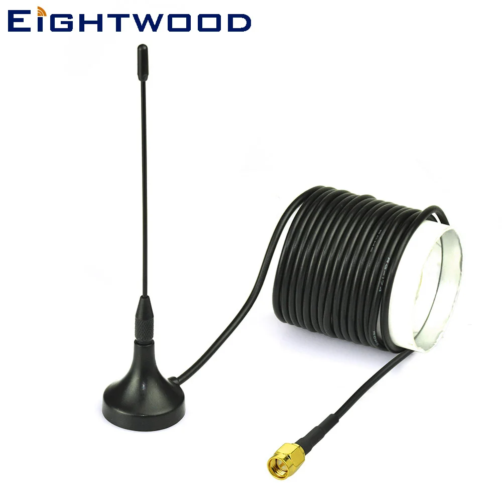 Eightwood Digital Freeview 5dBi антенна с разъемом SMA Магнитное основание для DVB T T2 TV HD цифровая