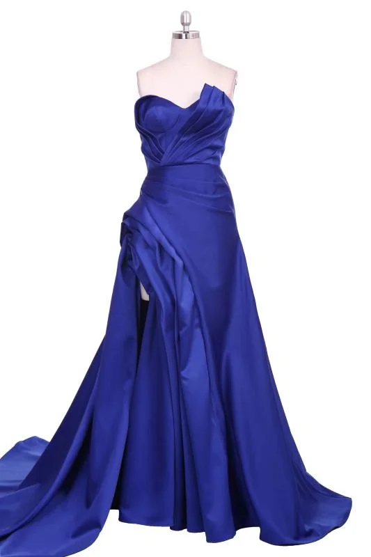 Vestido de festa халат De Soiree V образным вырезом с боковыми Ruching Pleat Длинные атласвечерние вечерние платья цвета слоновой кости платье для выпускного - Цвет: Same as image