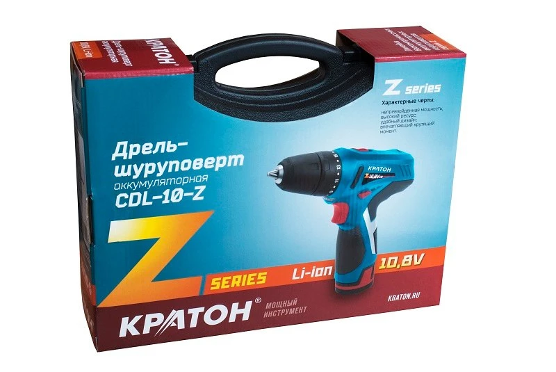 Дрель-шуруповерт аккумуляторная КРАТОН CDL-10-Z | Инструменты