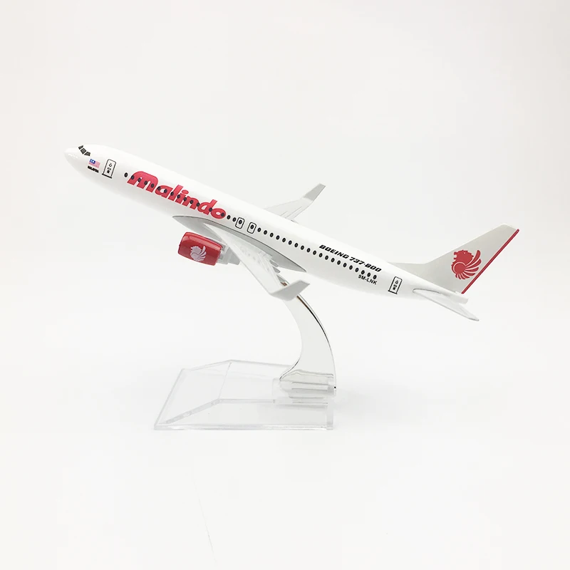 16 см модель самолета Malindo Airlines Boeing 737 металлическая литая авиационная B737 Airways