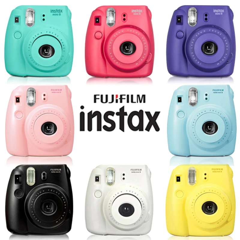 Fujifilm Instax Mini 8 Instant Camera-Raspberry + Fuji White Edge 100 Film | Электроника