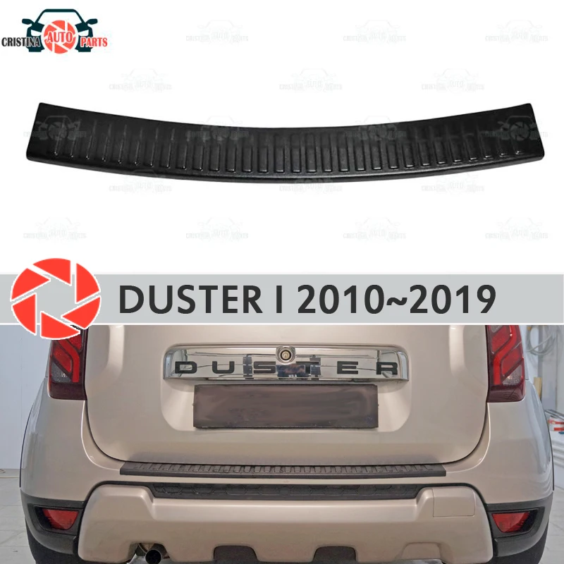 Защитная пластина на задний бампер для Renault Duster 2010 2019 Накладка порог Стайлинг