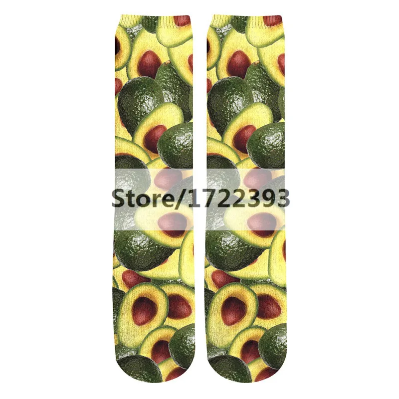 Новинка 2019 модные мужские/женские носки с 3d принтом до щиколотки еды фруктов