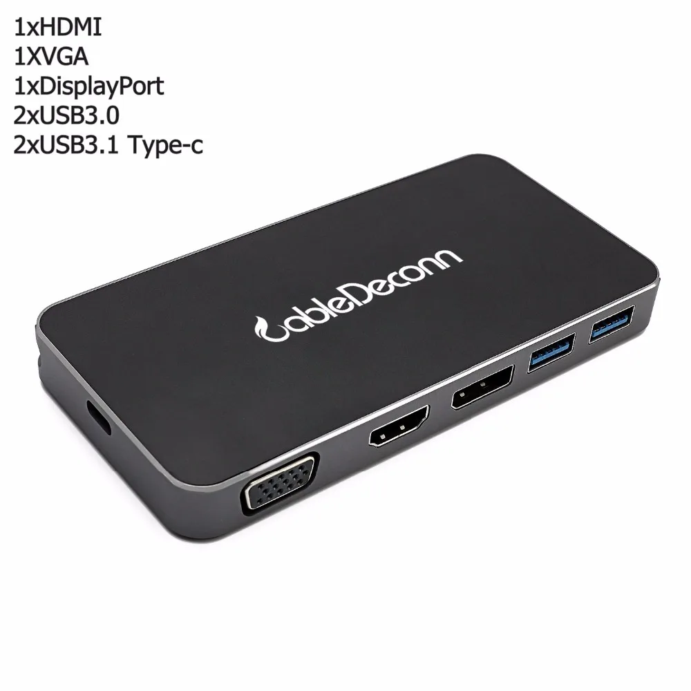 USB C концентратор usb3.1 type c док станция для к hdmi vga displayport MINI DP адаптер конвертер Macbook