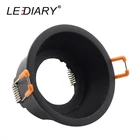 Светодиодный светильник IARY, матовый черный светодиод, точечные потолочные светильники рамка, 90-265 в, лампа GU10, сменная, 75 мм, вырезанное отверстие, встраиваемый потолочный светильник