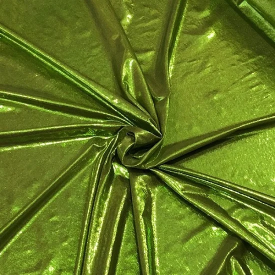 Green Трико с тонким покрытием, 150 см ширина, непрерывный крой, растягивается в 4 направлениях, спандекс, лайкра ткань купальники, танцевальные костюмы бифлекс блестящий - Цвет: Green