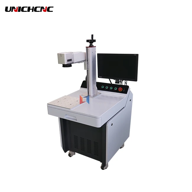 UNICHCNC нержавеющая сталь 20 Вт 30 волоконная маркировочная машина/золотые