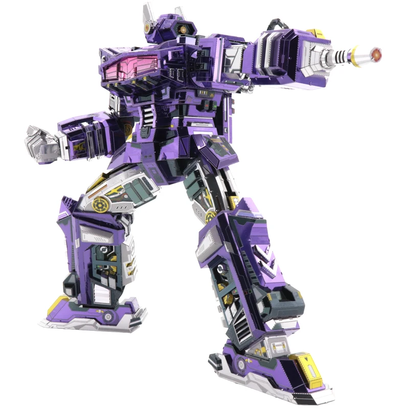 Набор металлических 3D моделей MU Shockwave G1 сборная Головоломка сделай сам лазерная