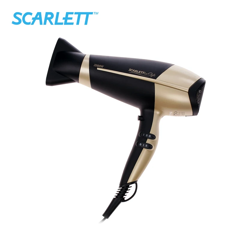 Hair Dryer Scarlett SC-HD70I09 Household Professional Salon Blow Air collecting Hot Cold Motion Dry Ionization 2000W | Бытовая техника