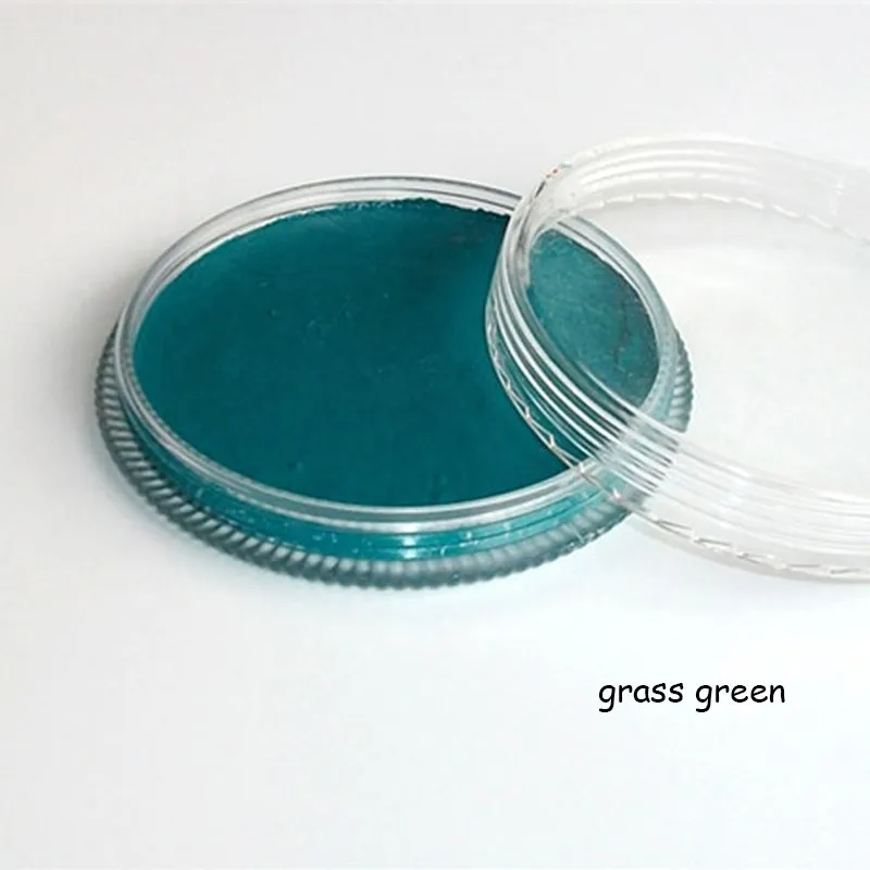 grass green 30 г матовая краска для лица, лица, тела, масляная краска, пигмент на водной основе, искусство, Хэллоуин, вечеринка, нарядное платье, красота, инструменты для макияжа - Цвет: grass green