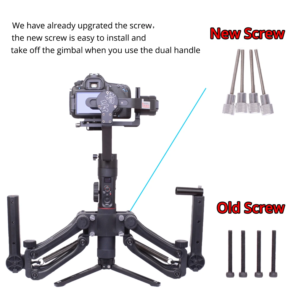 DH04 Z axis весна двойная ручка карданный держатель для ZHIYUN Crane 2 DJI Ronin S/SC MOZA AIRCROSS Smooth 4 OSMO mobile 2 AK2000