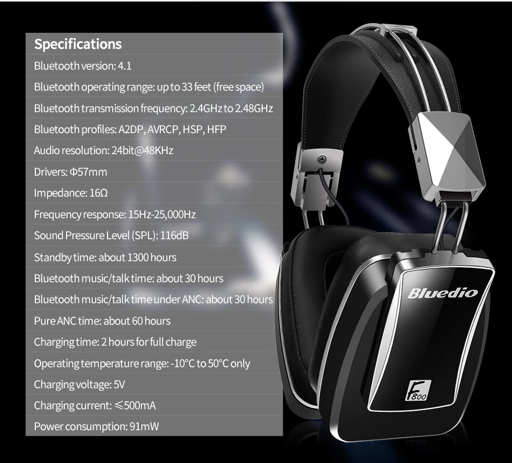 Лидер продаж; Новинка оголовье USB наушники Bluedio F800 bluetooth наушники микрофон с шумоподавлением Беспроводная гарнитура