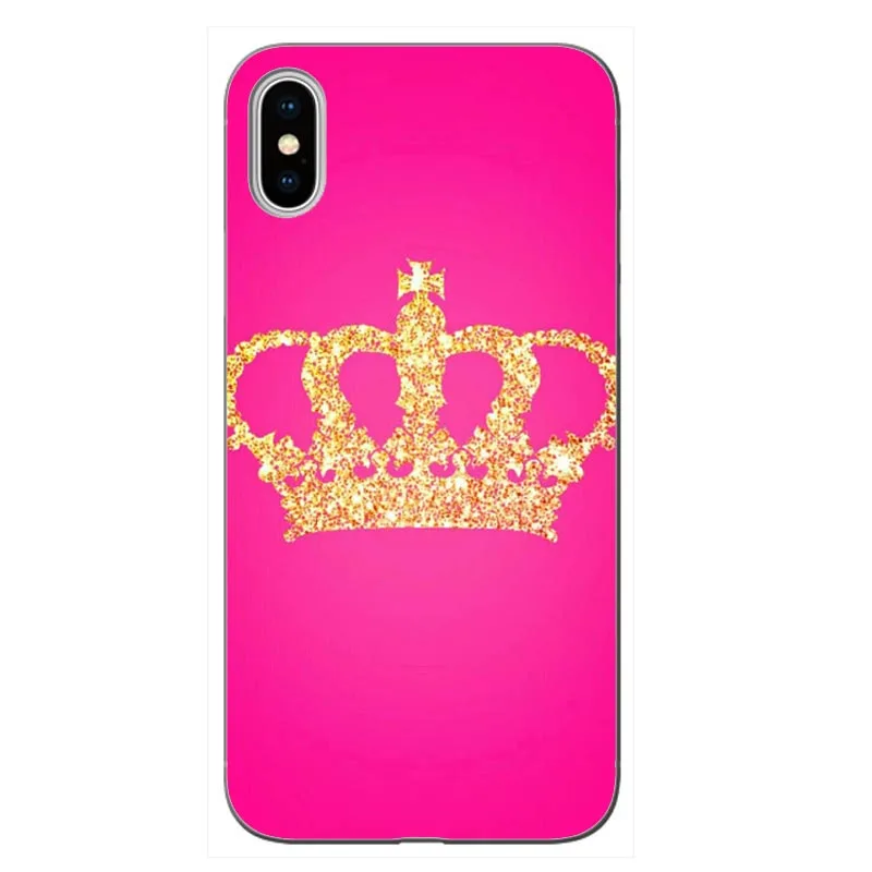 Прозрачный мягкий чехол для телефона из ТПУ с рисунком короны King queen iphone 6 6S 7 8 Plus 11