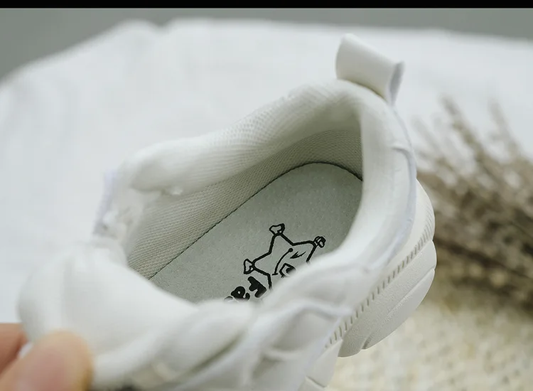 RUMRAM/Школьная обувь для мальчиков и девочек с медведем на шнуровке из PU