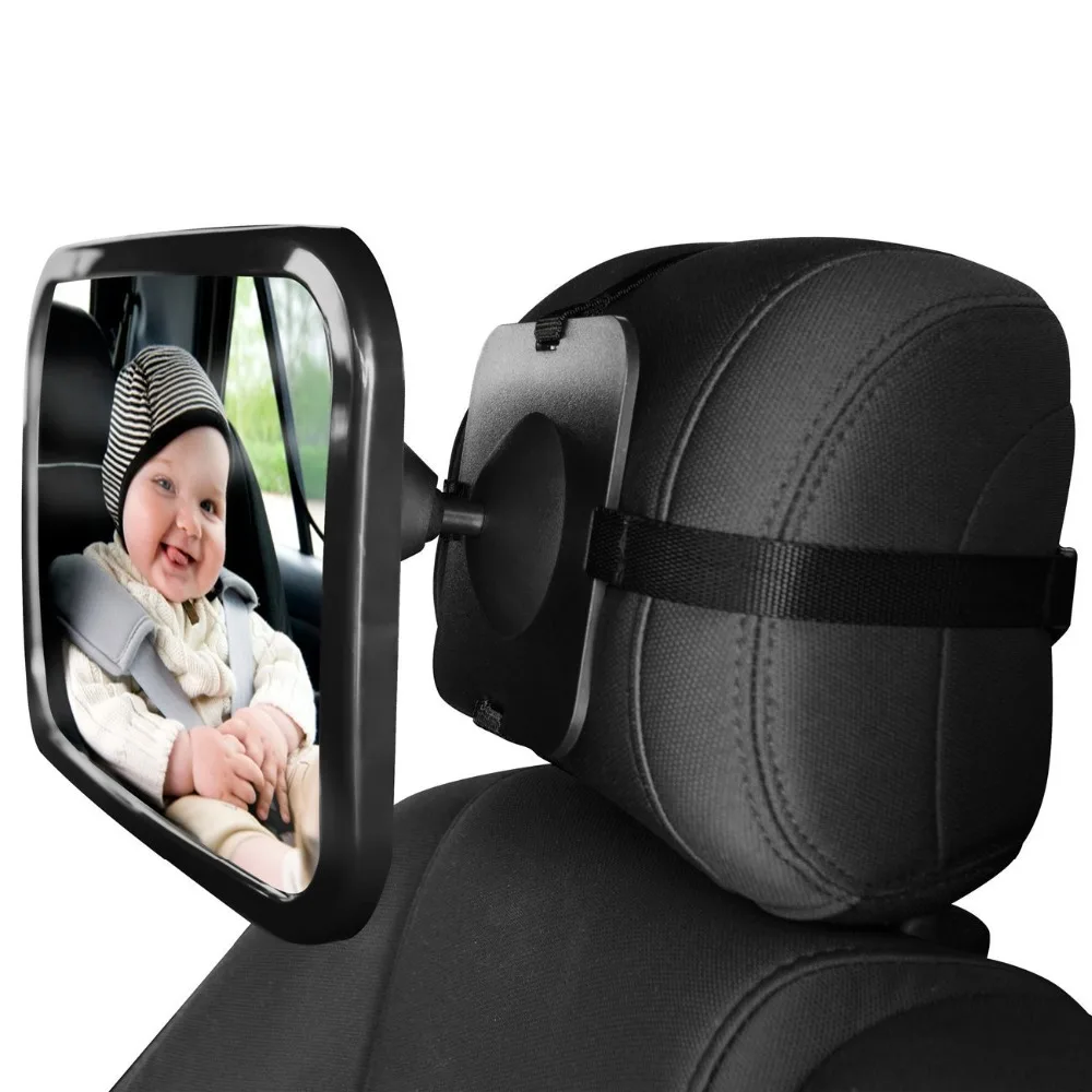 Adjustable Wide Car Back Seat Baby Facing Rear View Mirror Ward Infant Child Kids Safety Monitor Headrest Interior Styling | Автомобили и