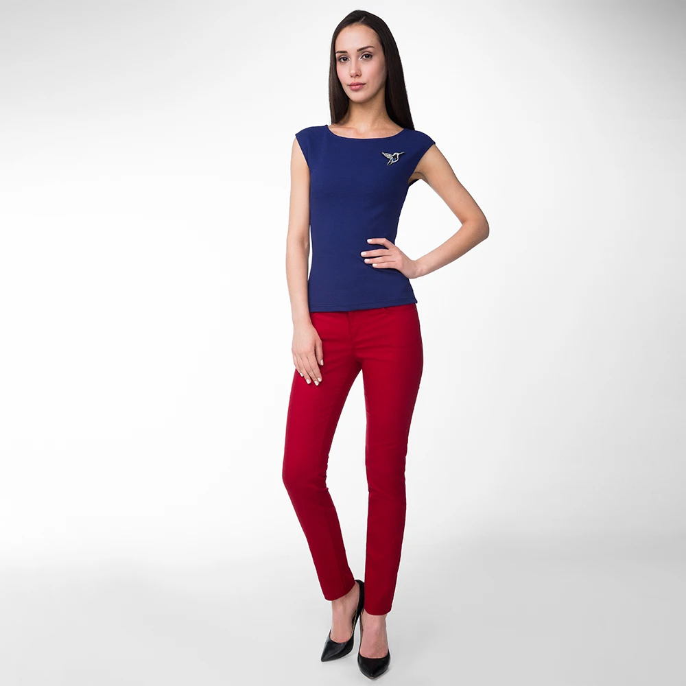 Топ Gloria Jeans облегающий с декором женский GKT001562 | Женская одежда