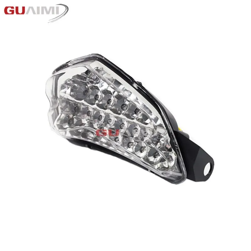 Clear Для SUZUKI GSXR 600 750 2004 2005 GSXR600 GSXR750 GSX-R 600 750 K4 светодиодные задние светильник задний стоп-сигналы поворота встроенный светильник - Цвет: Clear