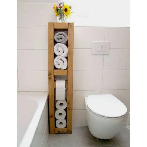 Evmingo Tree Closet Yanı Toilet Roll Holder 100 CM | Bathroom Cabinets