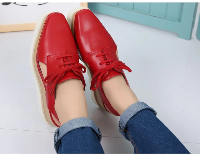 Женская обувь на плоской подошве высокой платформе шикарный дизайн повседневная