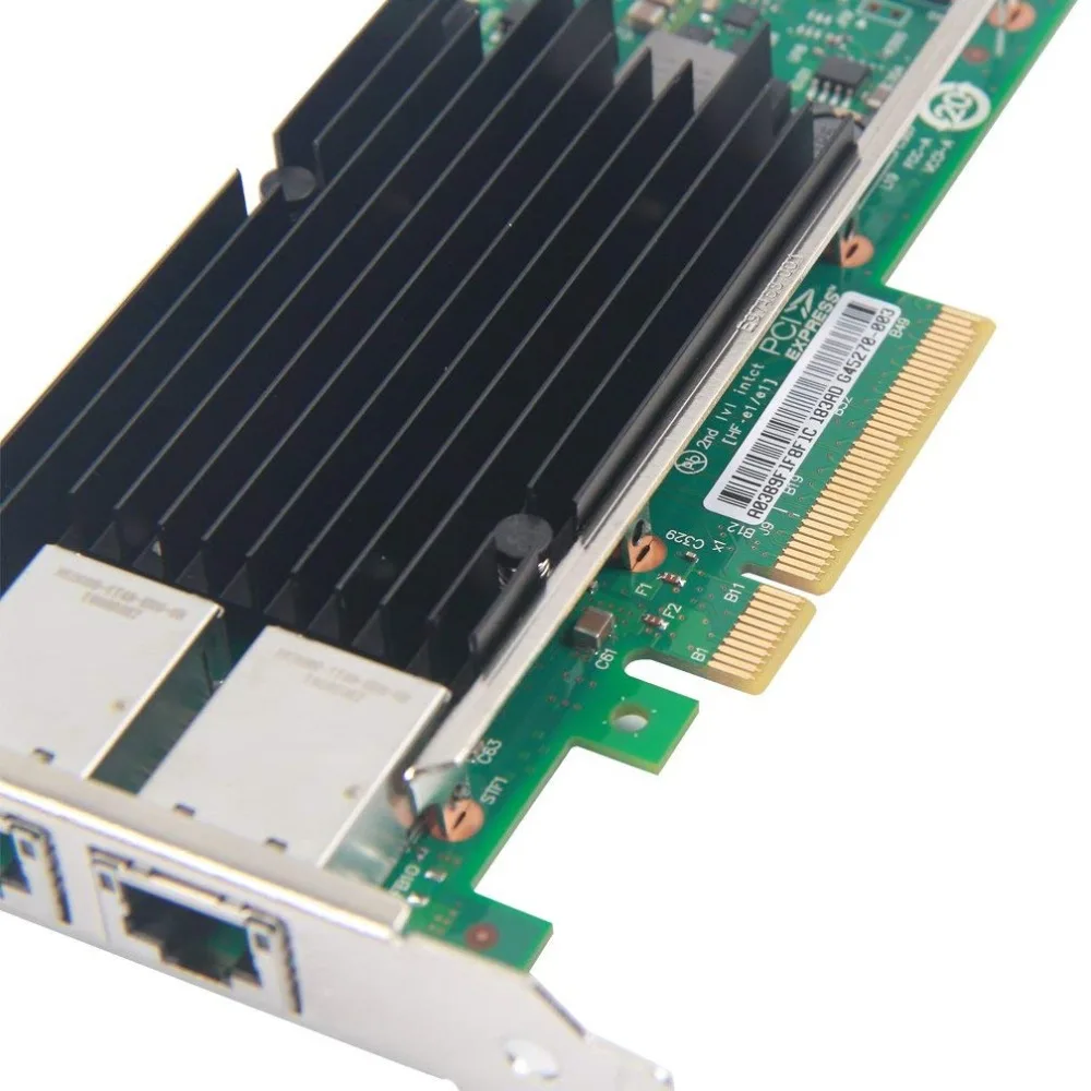 10Gtek для Intel X540-T2 10GbE конвергентный сетевой адаптер (CNA) медный двойной порт RJ45 |