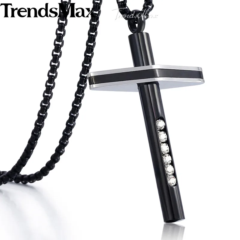 Цепочка мужская с кулоном крестом из нержавеющей стали|cross necklace|necklace for menpendant men |