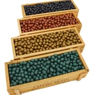 500 штук 9 мм грязевые таблетки, используемые для охоты, рогатки, патроны, твердые глиняные грязевые яйца для охоты, черный, красный, зеленый цвет
