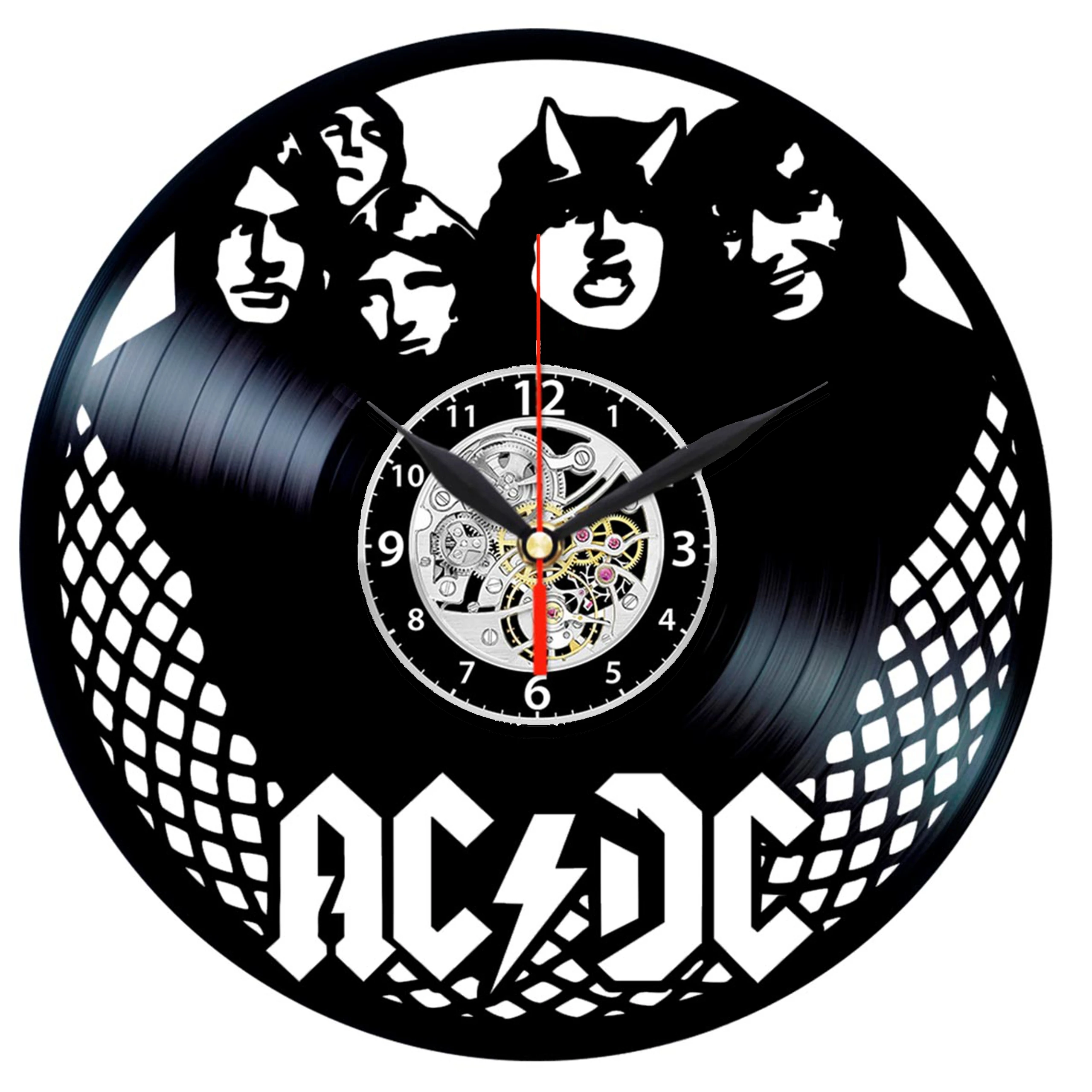 Настенные часы с виниловой пластиной AC/DC|Настенные часы| |