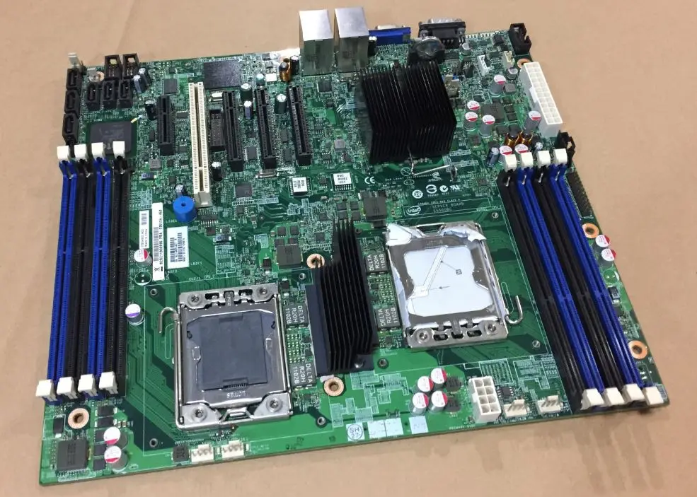Для Intel S5500BC Серверная материнская плата LGA1366 X58 поддержка X5650|Материнские платы| |