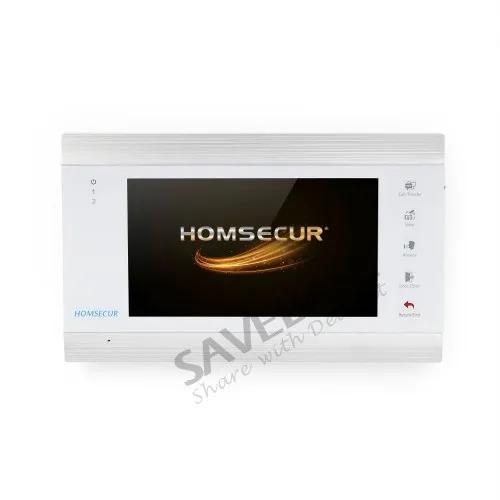 Видеодомофон HOMSECUR 4 провода 7 дюймов с широким углом обзора 170 градусов