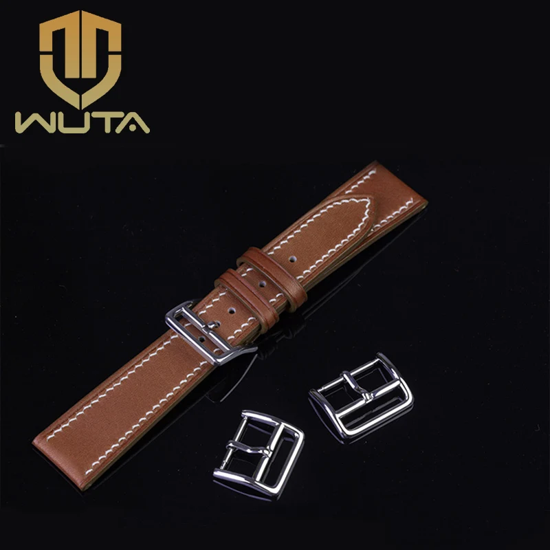 

WUTA Hot Sale 1pcs Stainless Steel Watch Pin Buckle for Apple Watch 38/42mm Metal Watch Strap Clasp DIY Leathercraft Accessories