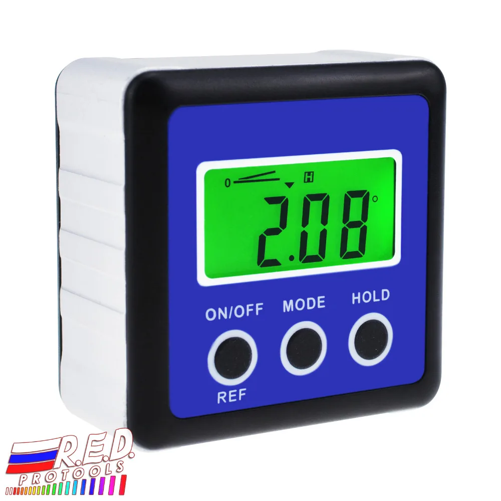

Digital Protractor Angle Gauge Finder Bevel Box Inclinometer Level Meter Magnetic Base