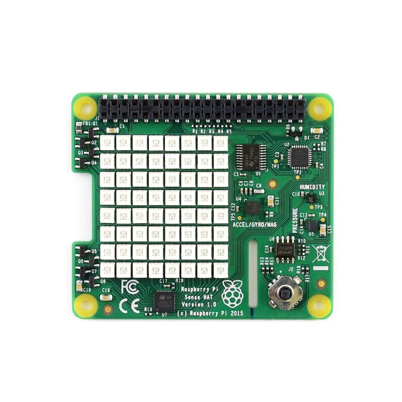 Raspberry Pi Sense HAT с датчиками ориентации давления влажности и температуры 3b + /