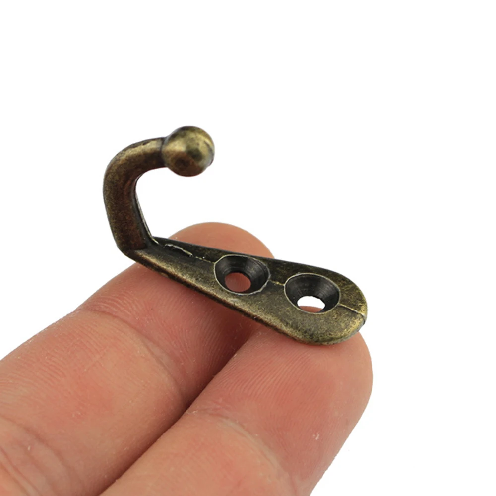 Винтажный настенный крючок 10 шт. ретро мини бронзовые вешалки для одежды ключей