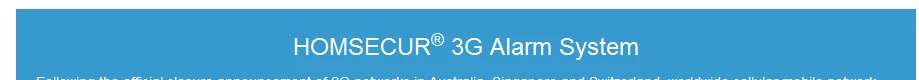 Homsecur беспроводный 3g/WCDMA RFID охранной сигнализации Системы+ красная вспышка Сирена LC03-3g