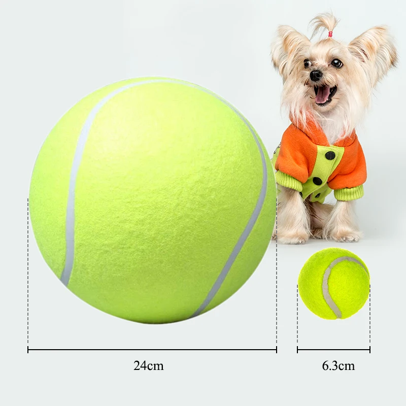 Гигантский теннисный мяч 2 размера игрушка для собаки большой надувной Теннисный