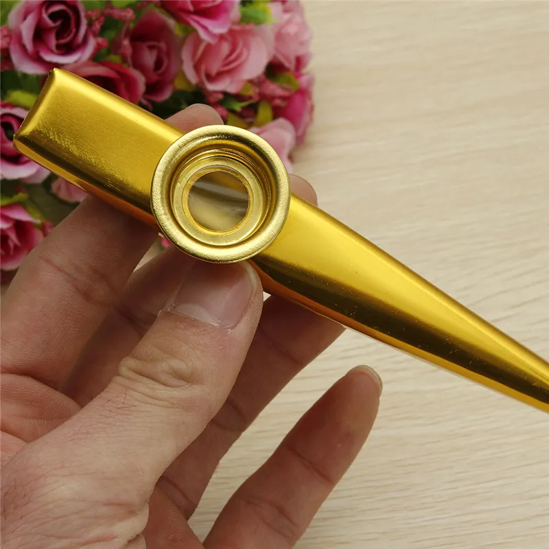 ЗЕБРА Новое поступление простая Легкая металлическая гармоника флейта kazoo для