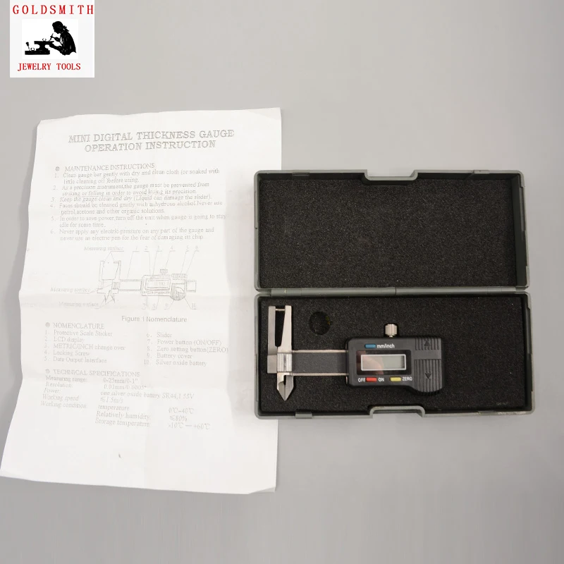 0-25 мм цифровой Алмазный Карманный измеритель толщины штангенциркуля Minitype трехцелевой цифровой штангенциркуль инструмент для измерения то... от AliExpress RU&CIS NEW