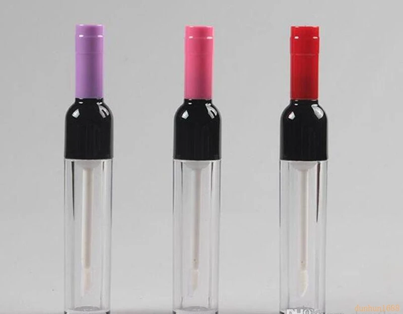

Горячая 5 мл пустая прозрачная бутылка Красного вина блеск для губ туба бальзам в бутылке контейнер пустые косметические контейнеры для нар...